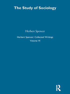cover image of Herbert Spencer
